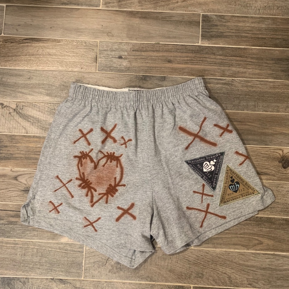 Airbrush Grey Shorts